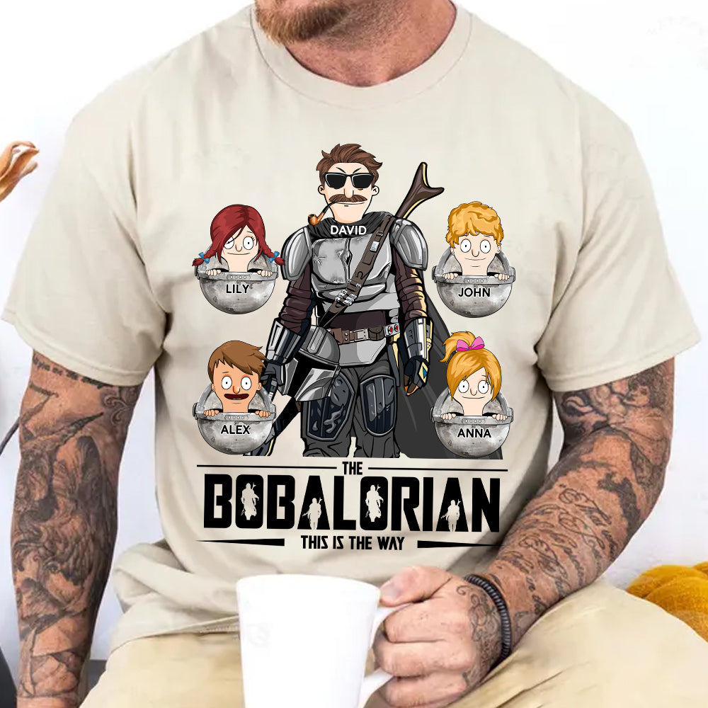 The Bobalorian This Is The Way Personalized Shirt - Custom Gift For Dad, Grandpa Nh00