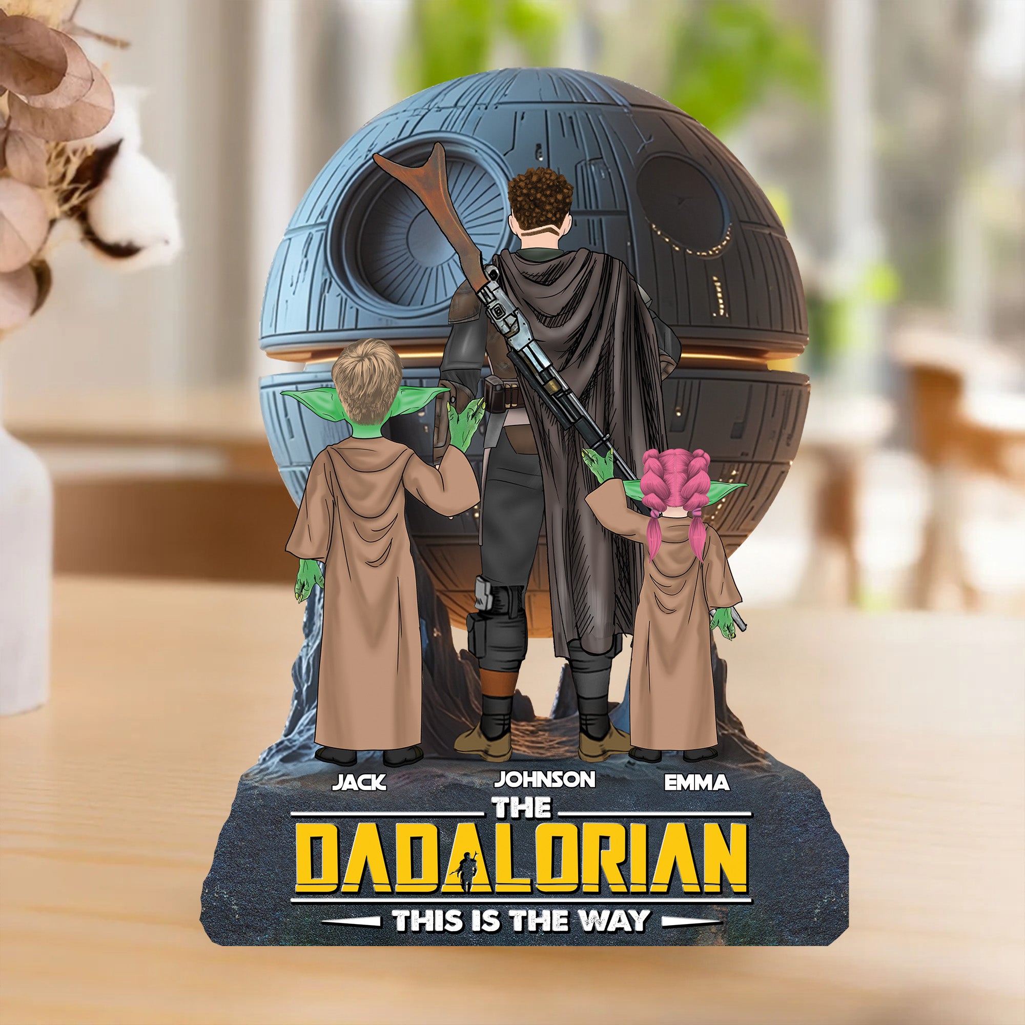 The Dadalorian This Is The Way - Personalized Acrylic Block Plaque, Father's Day Gift for Dad Tu20