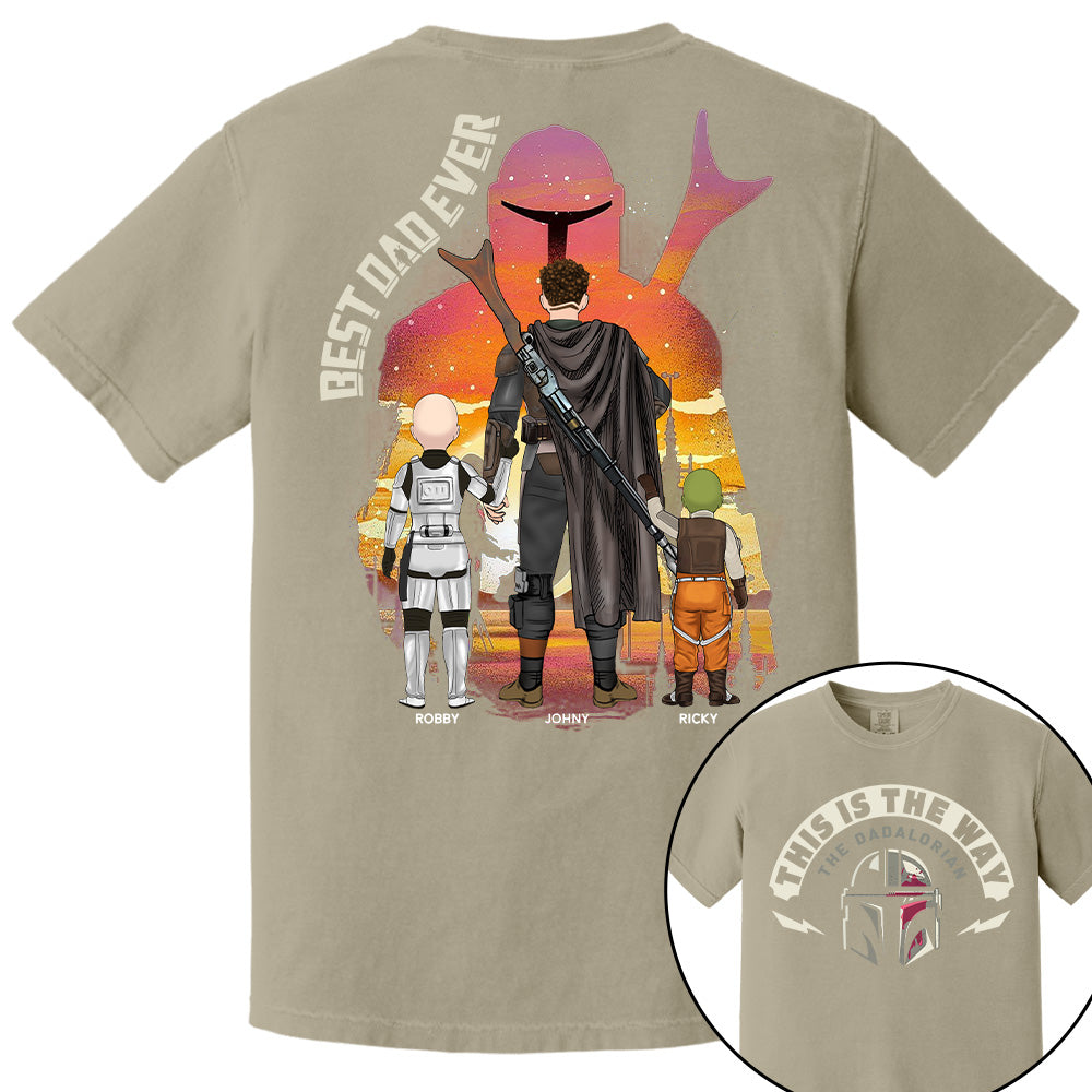 This Is The Way - The Dadalorian, Personalized Shirt Gift For Dad A2110 Tu20
