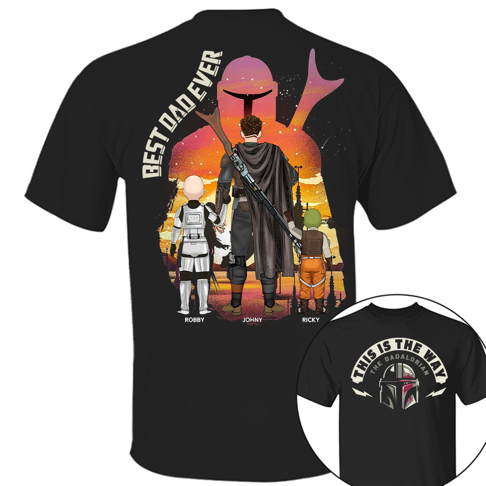 This Is The Way - The Dadalorian, Personalized Shirt Gift For Dad A2110 Tu20