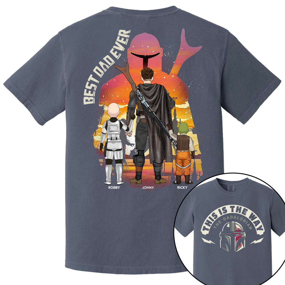 This Is The Way - The Dadalorian, Personalized Shirt Gift For Dad A2110 Tu20