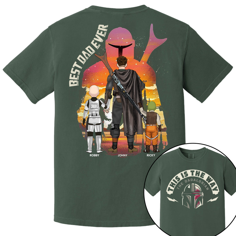 This Is The Way - The Dadalorian, Personalized Shirt Gift For Dad A2110 Tu20