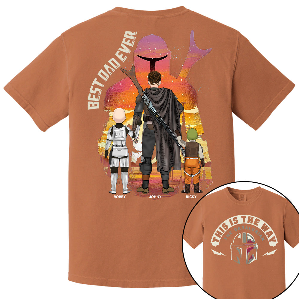 This Is The Way - The Dadalorian, Personalized Shirt Gift For Dad A2110 Tu20