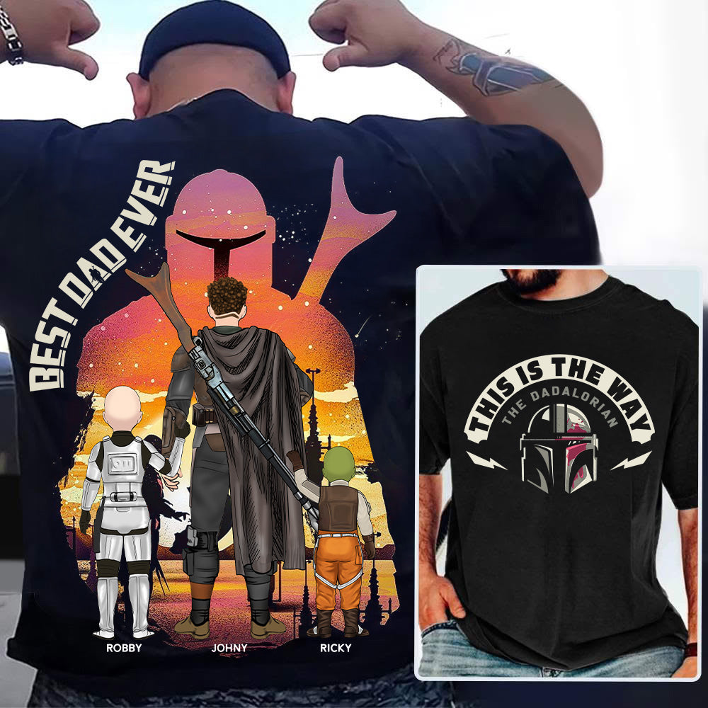 This Is The Way - The Dadalorian, Personalized Shirt Gift For Dad A2110 Tu20