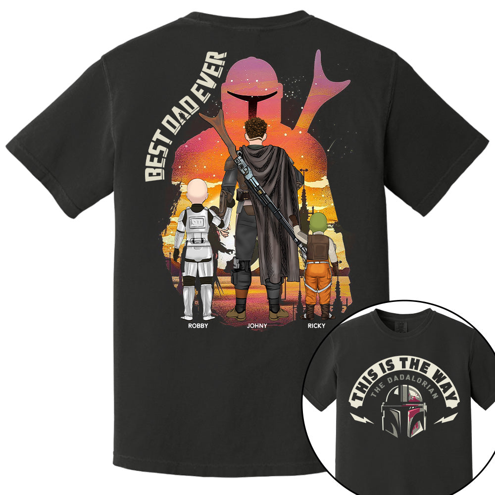 This Is The Way - The Dadalorian, Personalized Shirt Gift For Dad A2110 Tu20