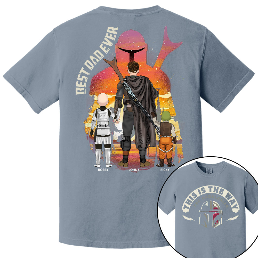 This Is The Way - The Dadalorian, Personalized Shirt Gift For Dad A2110 Tu20