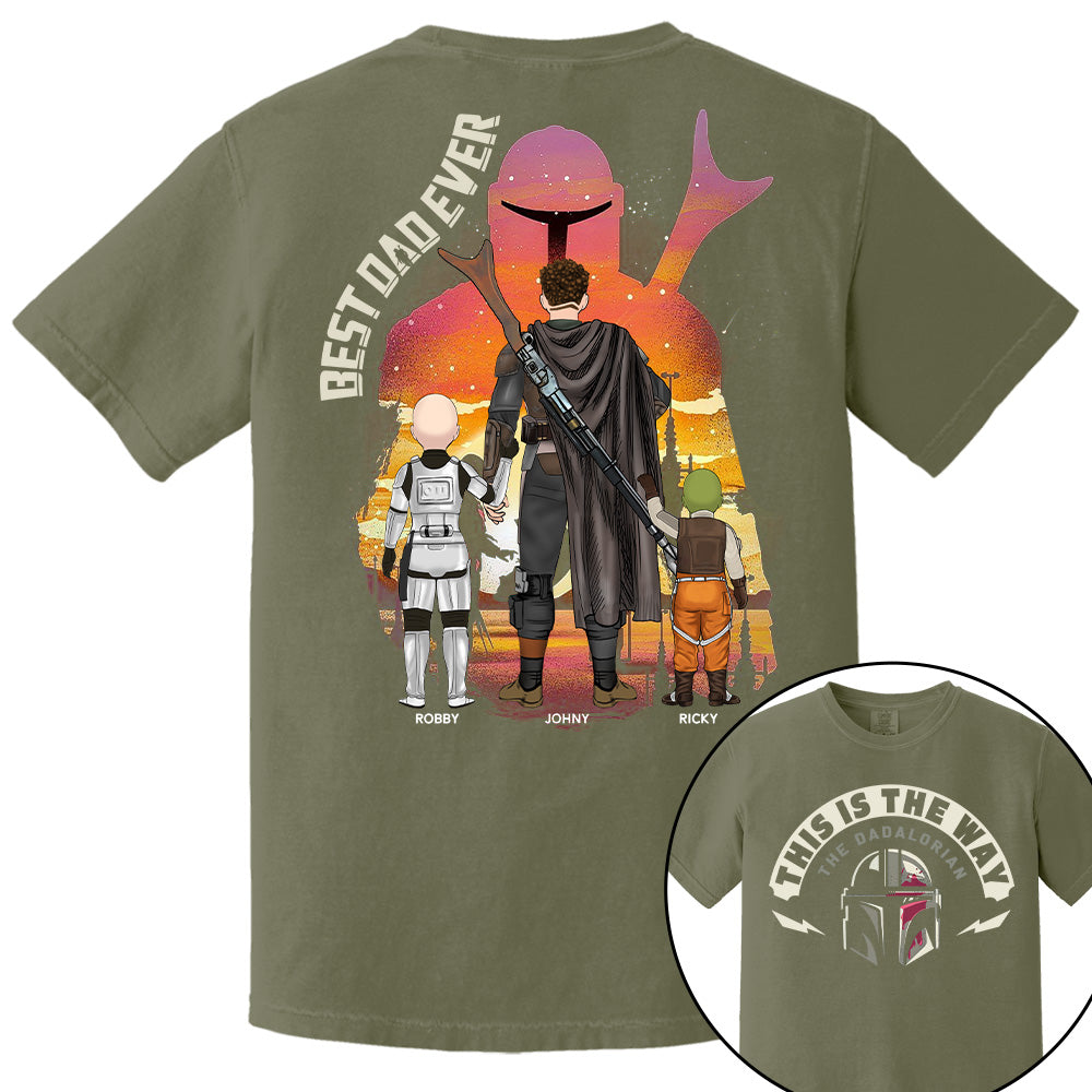 This Is The Way - The Dadalorian, Personalized Shirt Gift For Dad A2110 Tu20