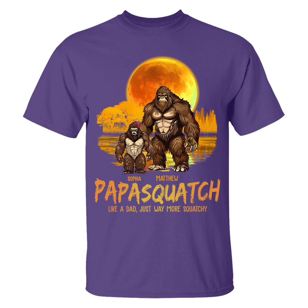 Papasquatch, Like A Grandpa, Just Way More Squatchy - Personalized Shirt