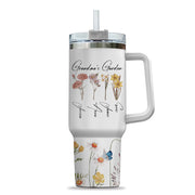 Mother's Day - Custom Grandma's Garden Birth Month Flower Tumbler