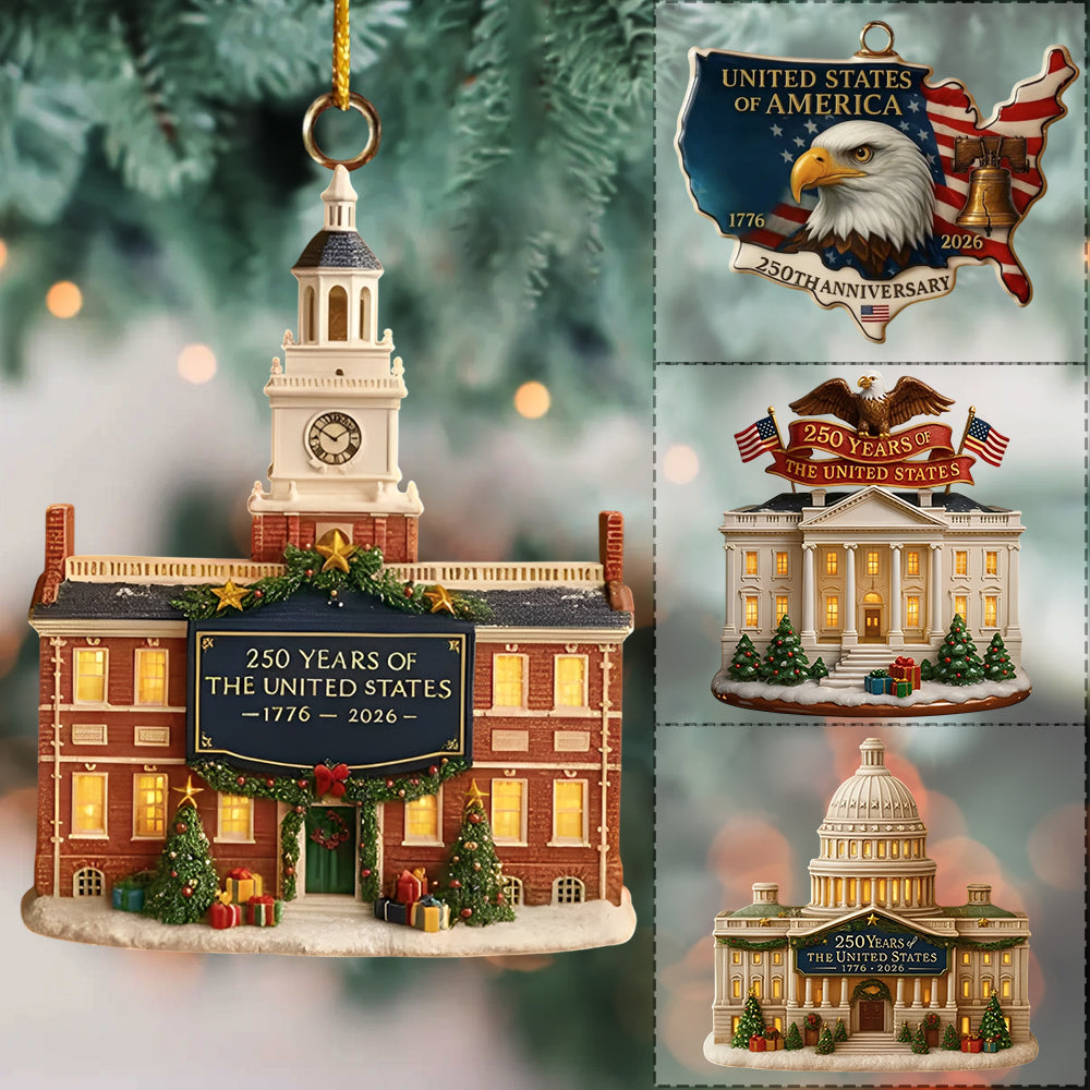 U.S. 250th Anniversary Acrylic Ornament Nh00