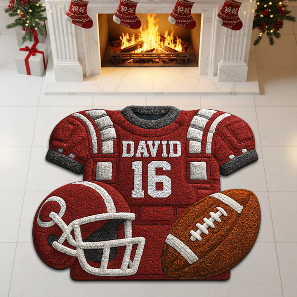 Personalized Football Doormat/Rug For Football Lovers Hv01