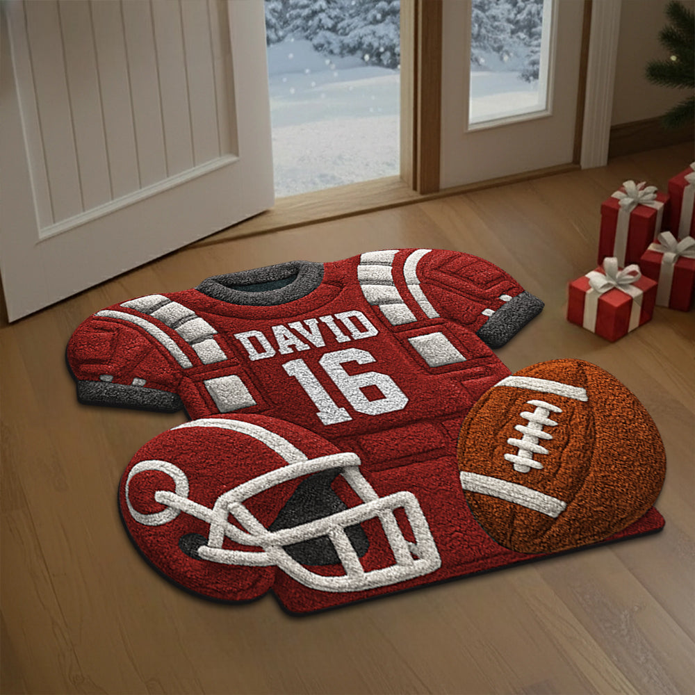 Personalized Football Doormat/Rug For Football Lovers Hv01