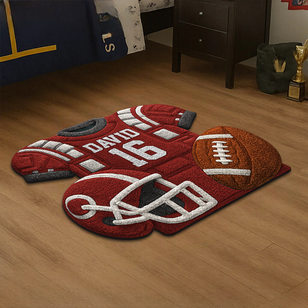 Personalized Football Doormat/Rug For Football Lovers Hv01
