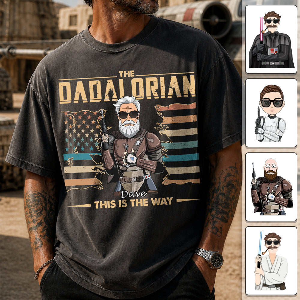 The Dadalorian This Is The Way - Personalized Shirt For Dad, Grandpa, Gift For Father's Day A2110 Hv01