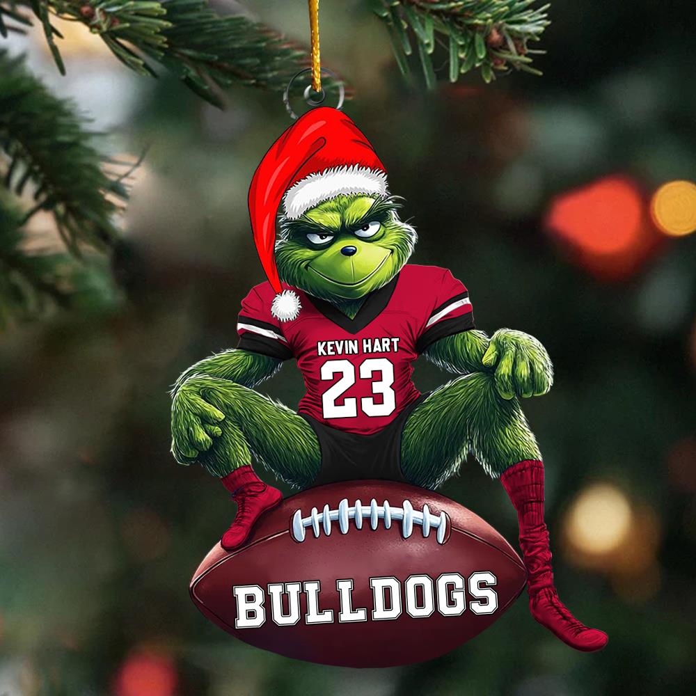 Personalized Gifts For Football Lover Ornament Christmas Nh00