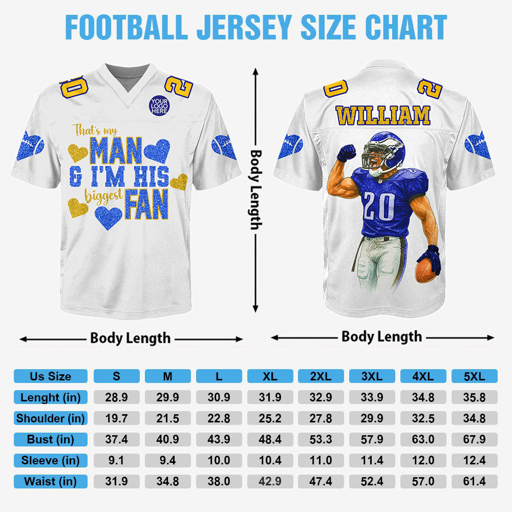 That's My Boy - Personalized Football Jersey Custom Photo Football Lovers Family NA04 Li29