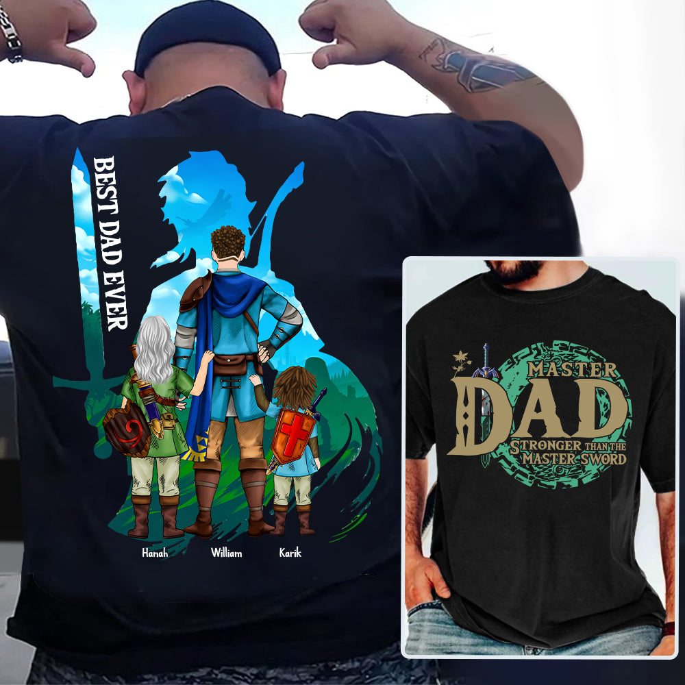 Personalized Master Dad The Legend Of Mom Zelda Dad Shirt - Mother's Day & Birthday Gift For Dad Tu24