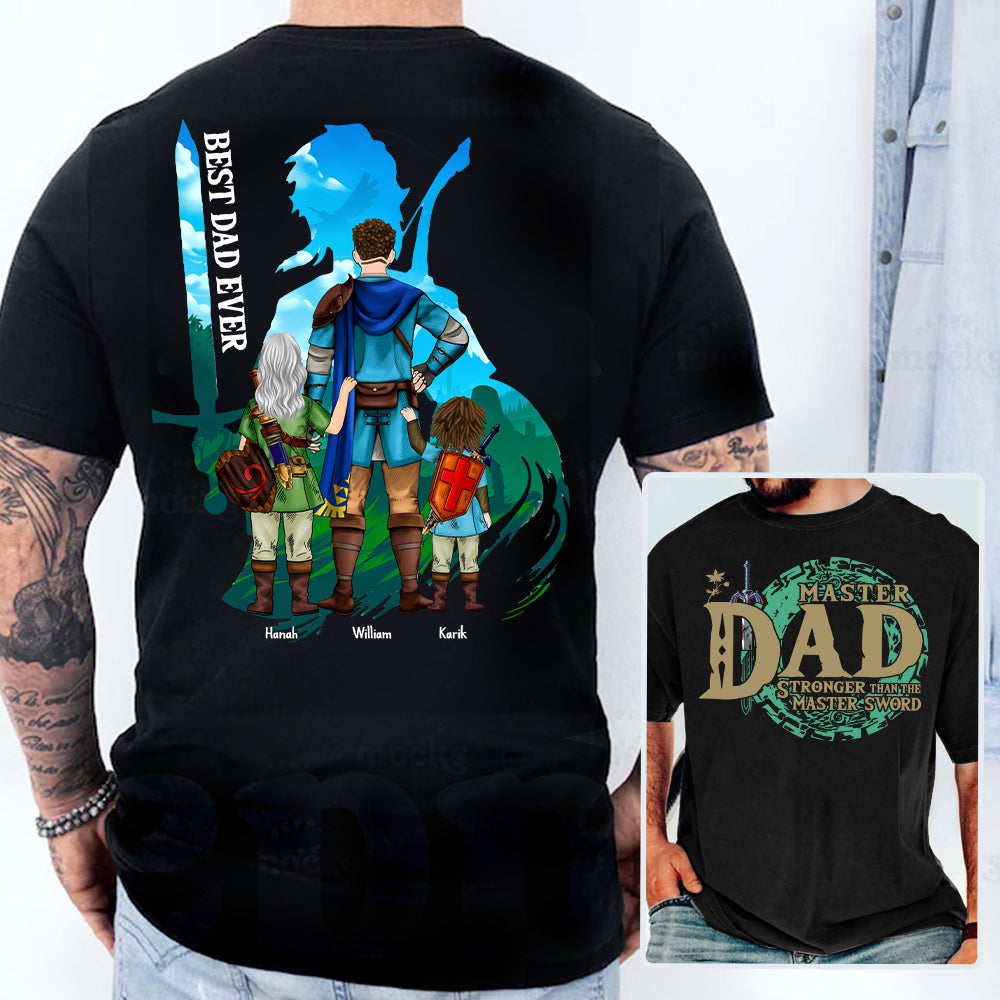 Personalized Master Dad The Legend Of Mom Zelda Dad Shirt - Mother's Day & Birthday Gift For Dad Tu24