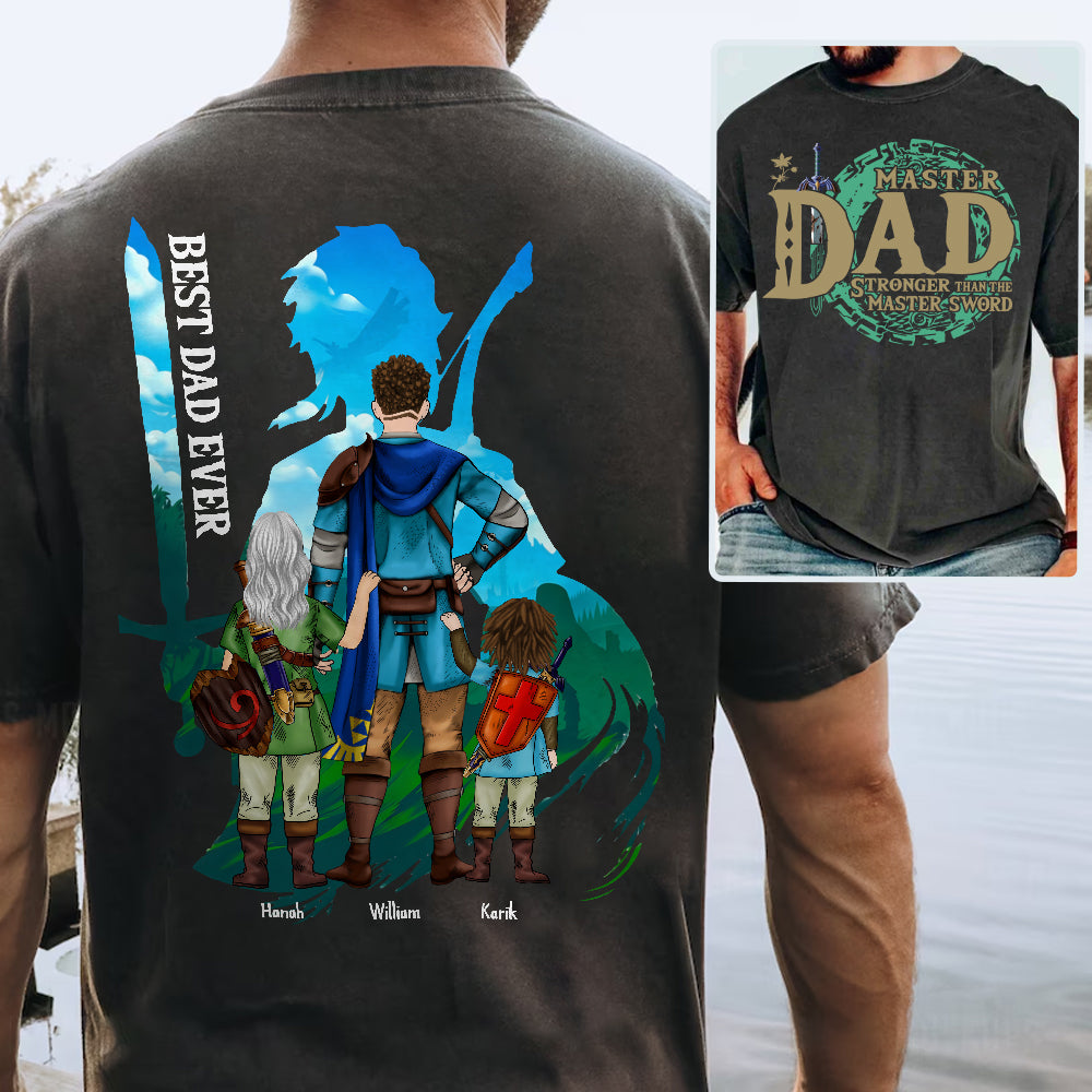 Personalized Master Dad The Legend Of Mom Zelda Dad Shirt - Mother's Day & Birthday Gift For Dad Tu24
