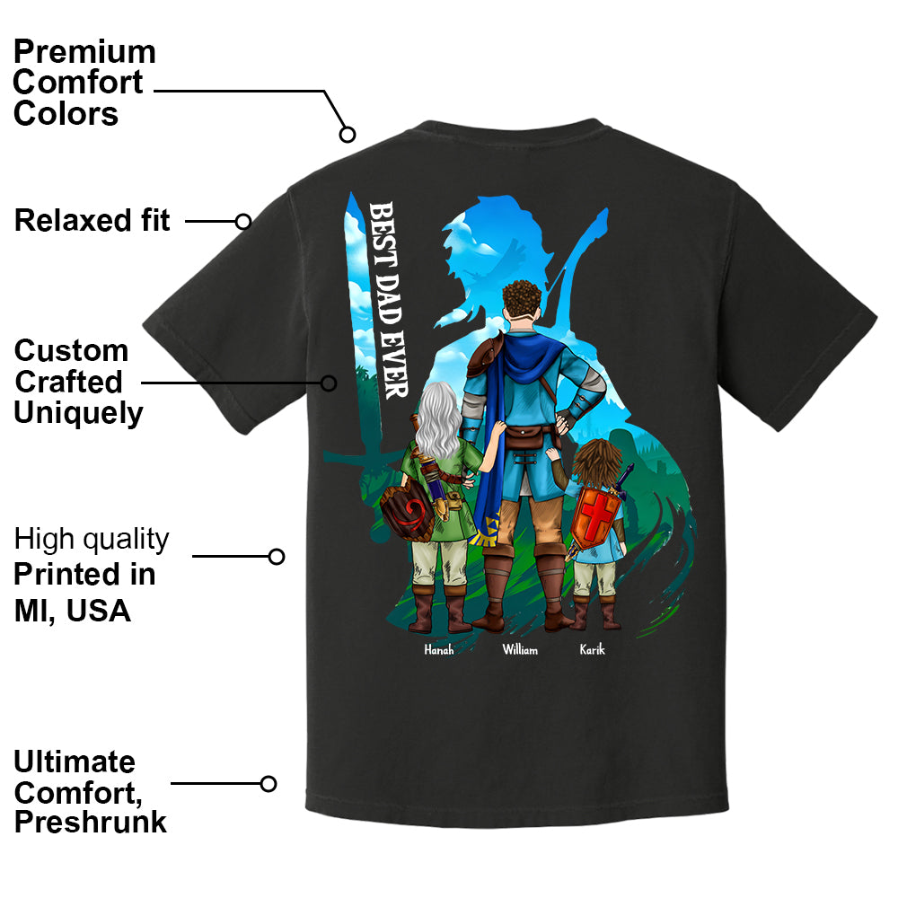 Personalized Master Dad The Legend Of Mom Zelda Dad Shirt - Mother's Day & Birthday Gift For Dad Tu24
