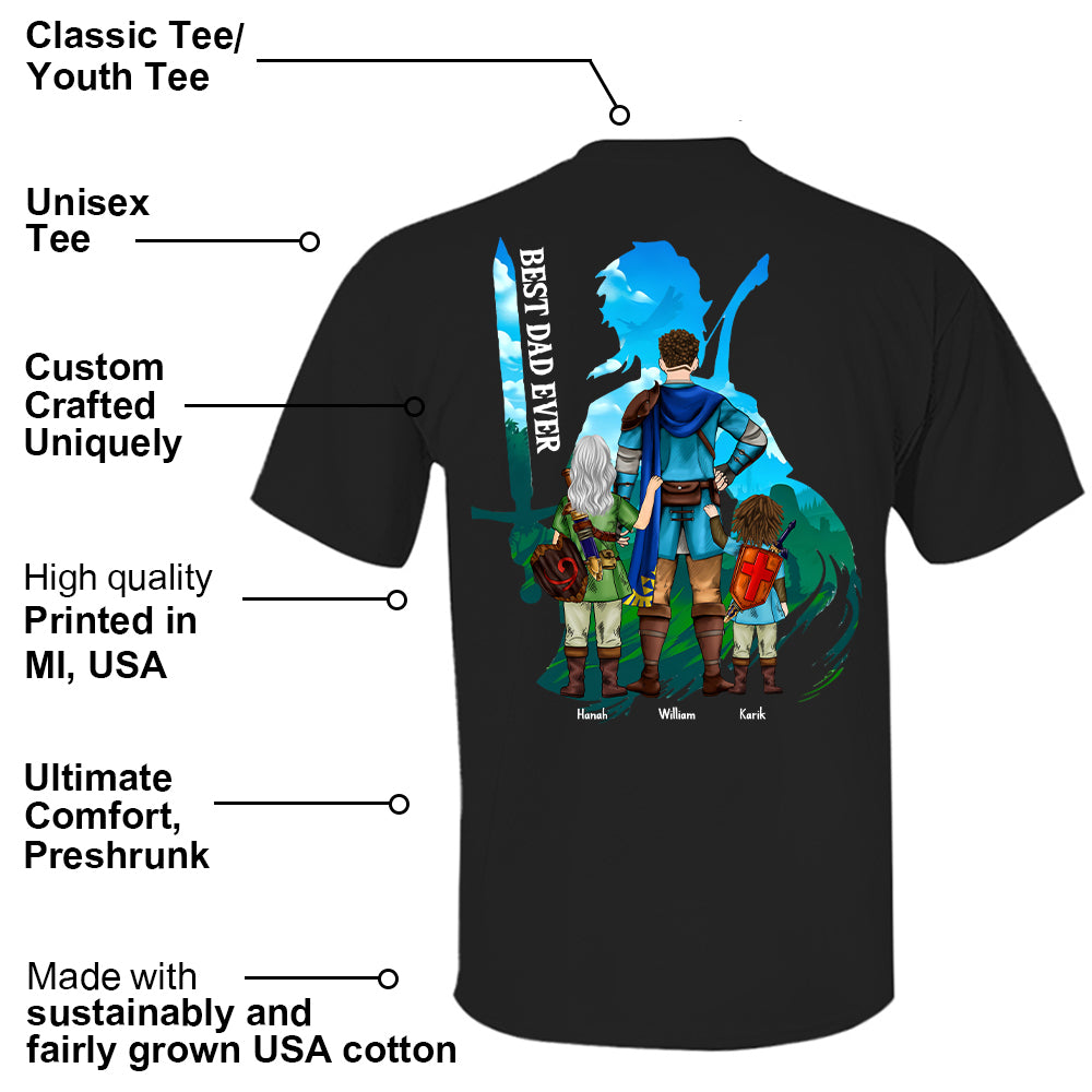 Personalized Master Dad The Legend Of Mom Zelda Dad Shirt - Mother's Day & Birthday Gift For Dad Tu24