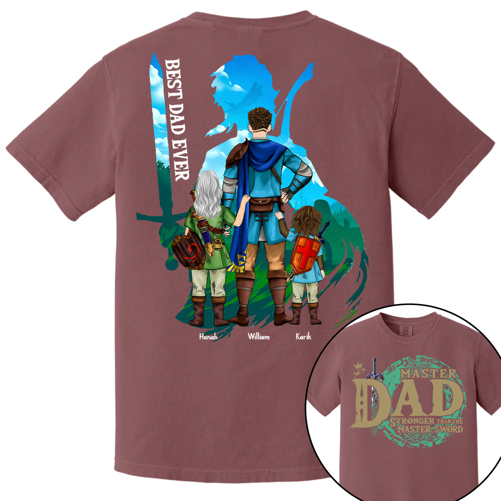 Personalized Master Dad The Legend Of Mom Zelda Dad Shirt - Mother's Day & Birthday Gift For Dad Tu24