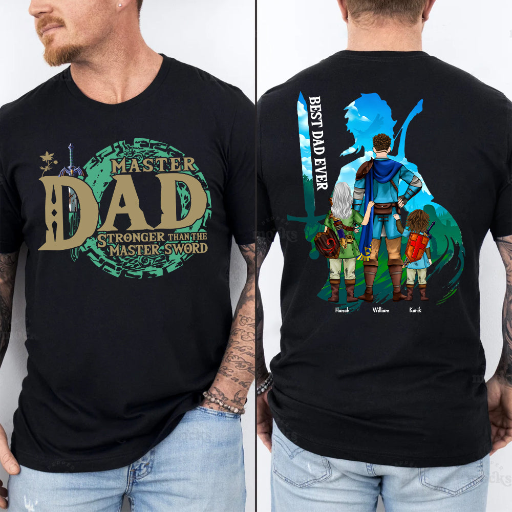 Personalized Master Dad The Legend Of Mom Zelda Dad Shirt - Mother's Day & Birthday Gift For Dad Tu24