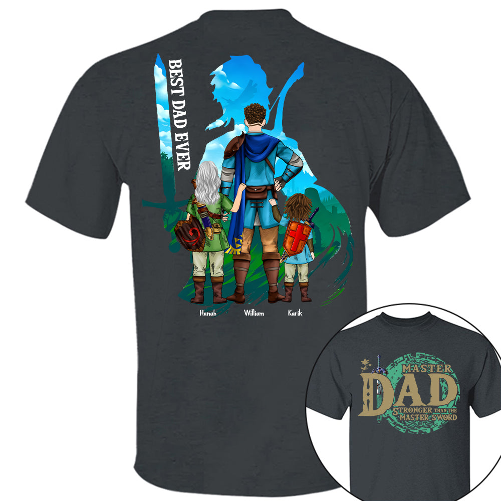Personalized Master Dad The Legend Of Mom Zelda Dad Shirt - Mother's Day & Birthday Gift For Dad Tu24