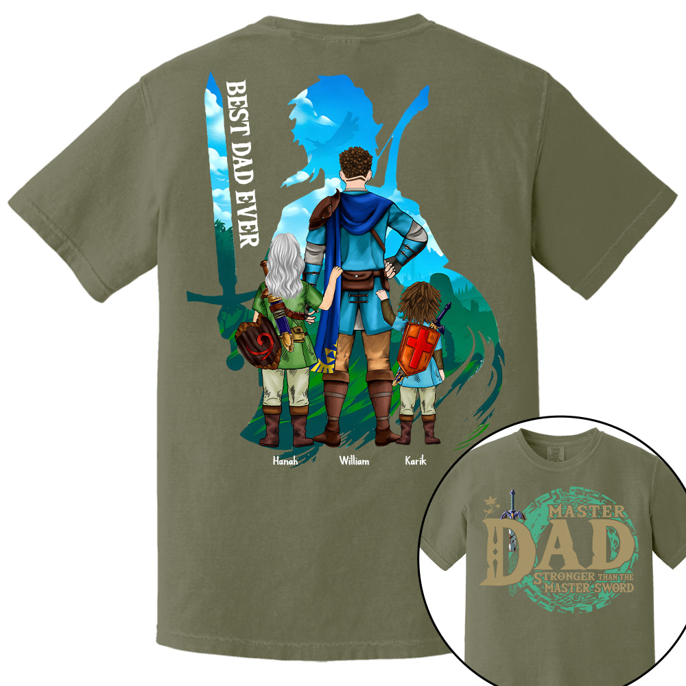 Personalized Master Dad The Legend Of Mom Zelda Dad Shirt - Mother's Day & Birthday Gift For Dad Tu24