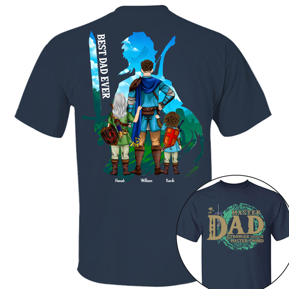 Personalized Master Dad The Legend Of Mom Zelda Dad Shirt - Mother's Day & Birthday Gift For Dad Tu24