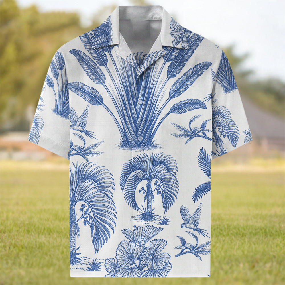 This Human Belongs To - Dog Lovers Toile De Jouy Style Custom Photo Dog - Personalized Hawaiian Shirt T1807