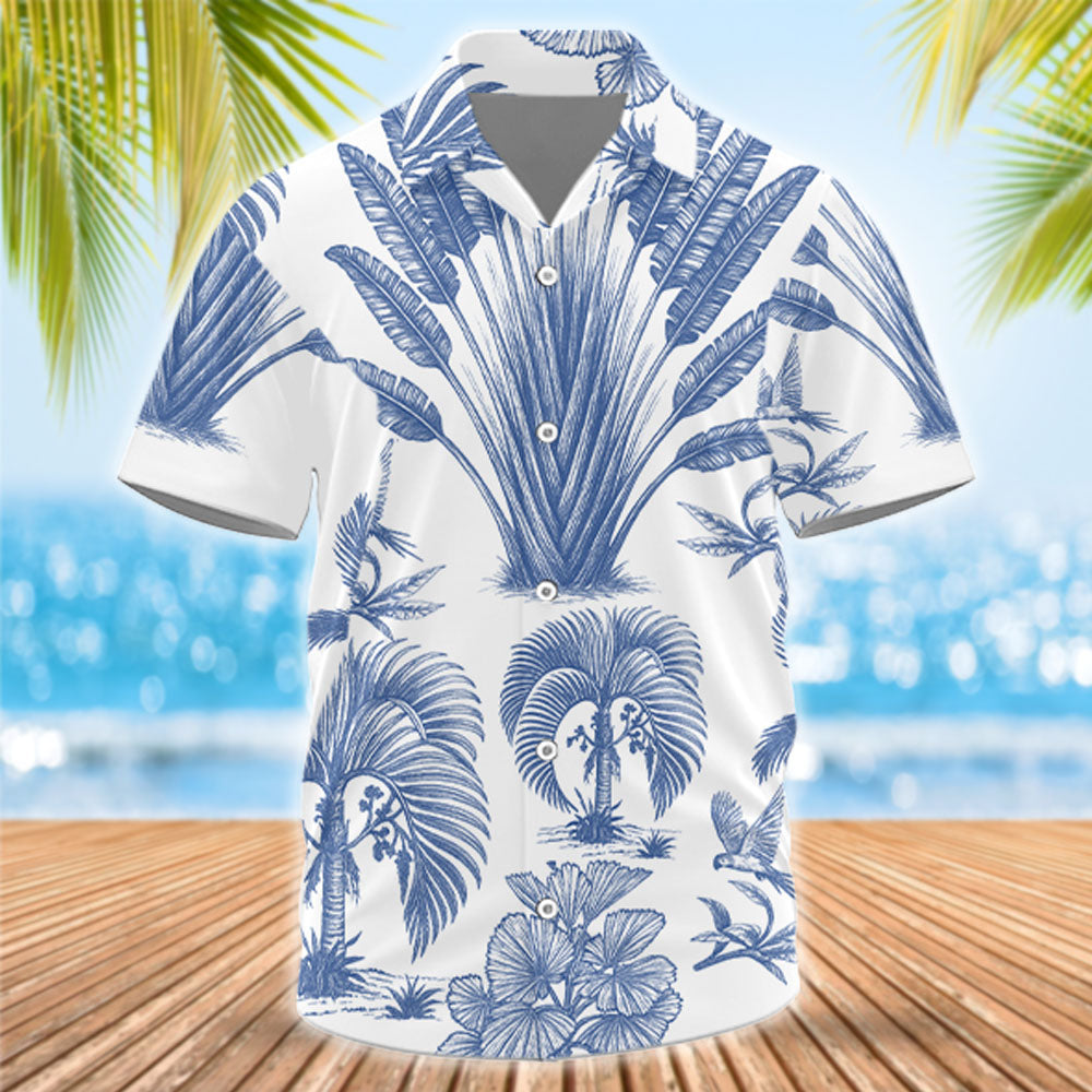 This Human Belongs To - Dog Lovers Toile De Jouy Style Custom Photo Dog - Personalized Hawaiian Shirt T1807