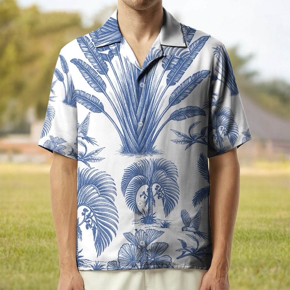 This Human Belongs To - Dog Lovers Toile De Jouy Style Custom Photo Dog - Personalized Hawaiian Shirt T1807