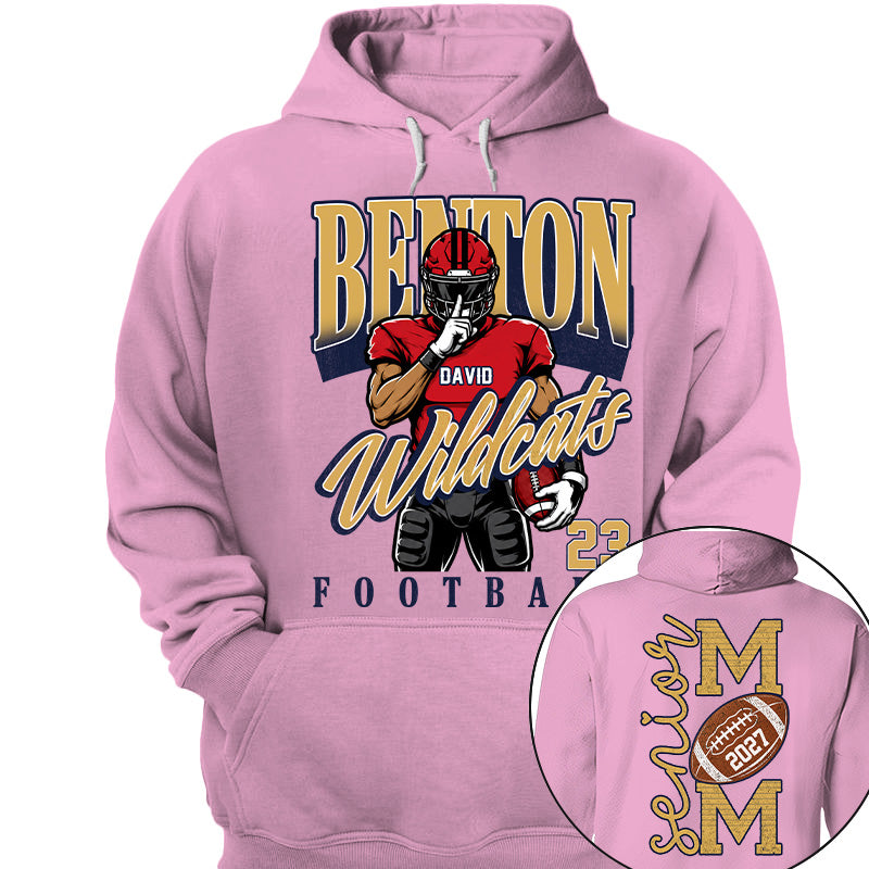 Custom Football Senior Mom 2027 Shirt, Senior Year Football Gift Idea L0411 Nh00
