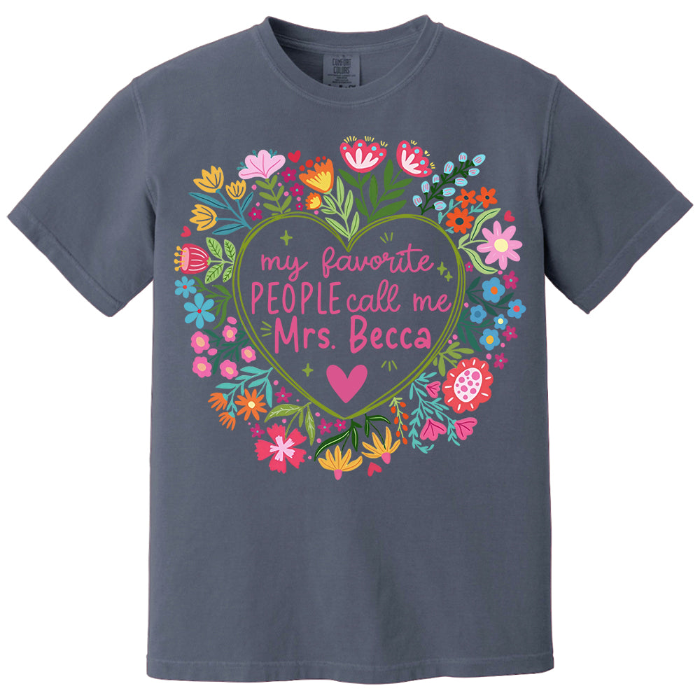 Personalized My Favorite People Call Me Teacher Personalized Shirt,  Gift For Teacher Tu24 Li29