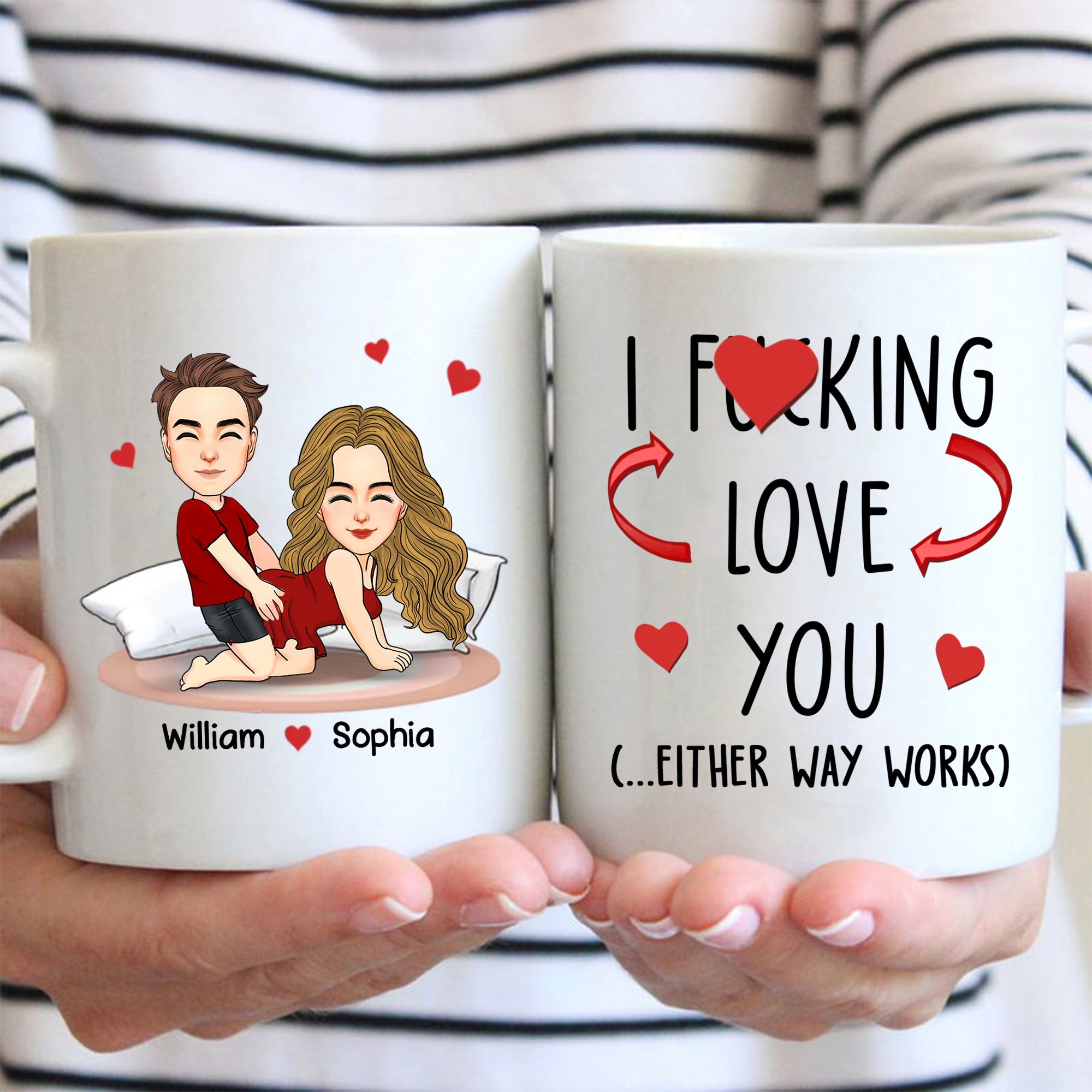 You Are My Favorite Thing To Do - Couple Personalized Custom Mug - Christmas Gift For Husband Wife, Anniversary Pa00