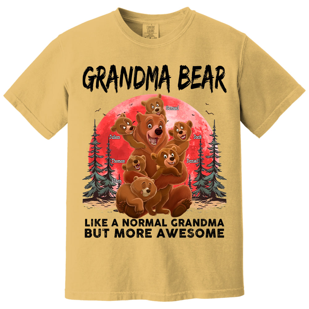 Grandma Bear Like A Normal Grandma - Personalized Shirt Hv01