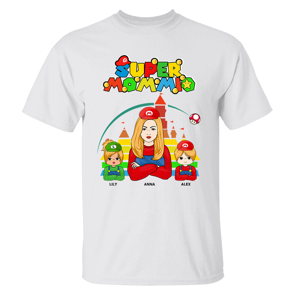 Super Mommio - Personalized Gamer Shirt Nh00