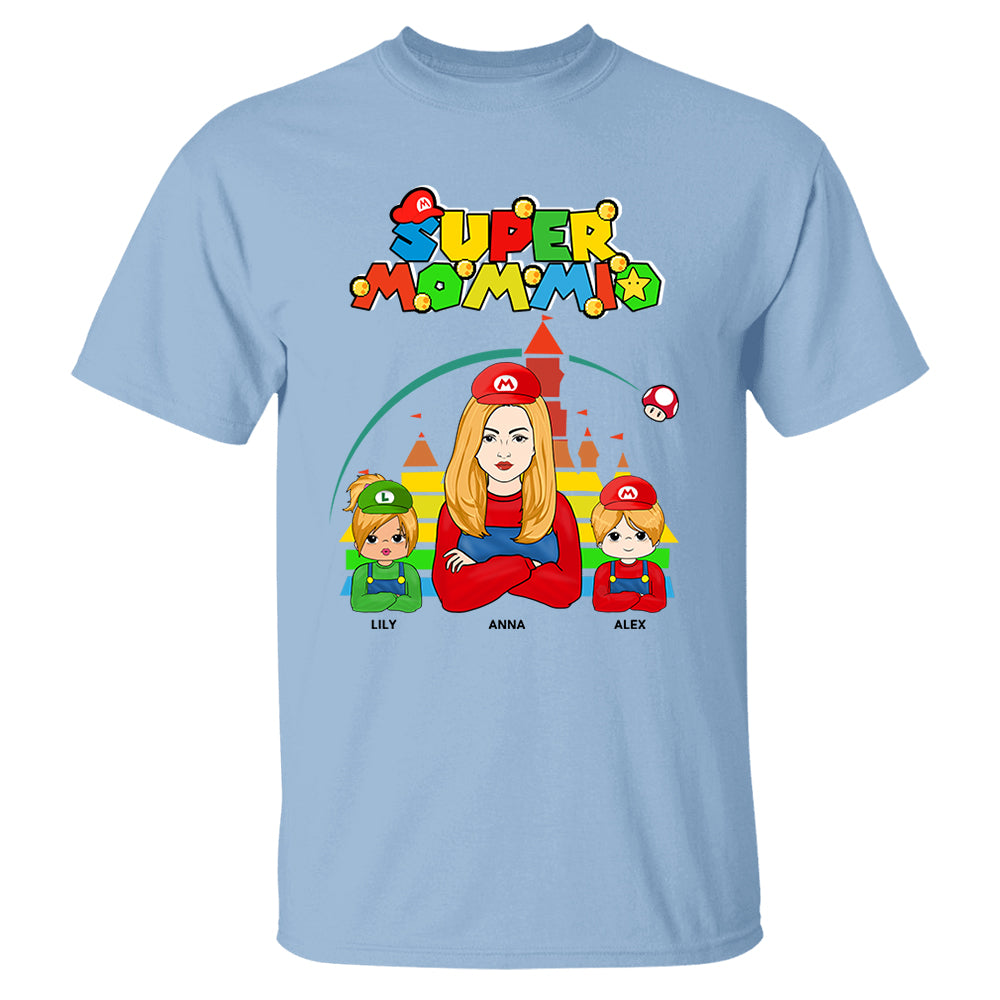 Super Mommio - Personalized Gamer Shirt Nh00