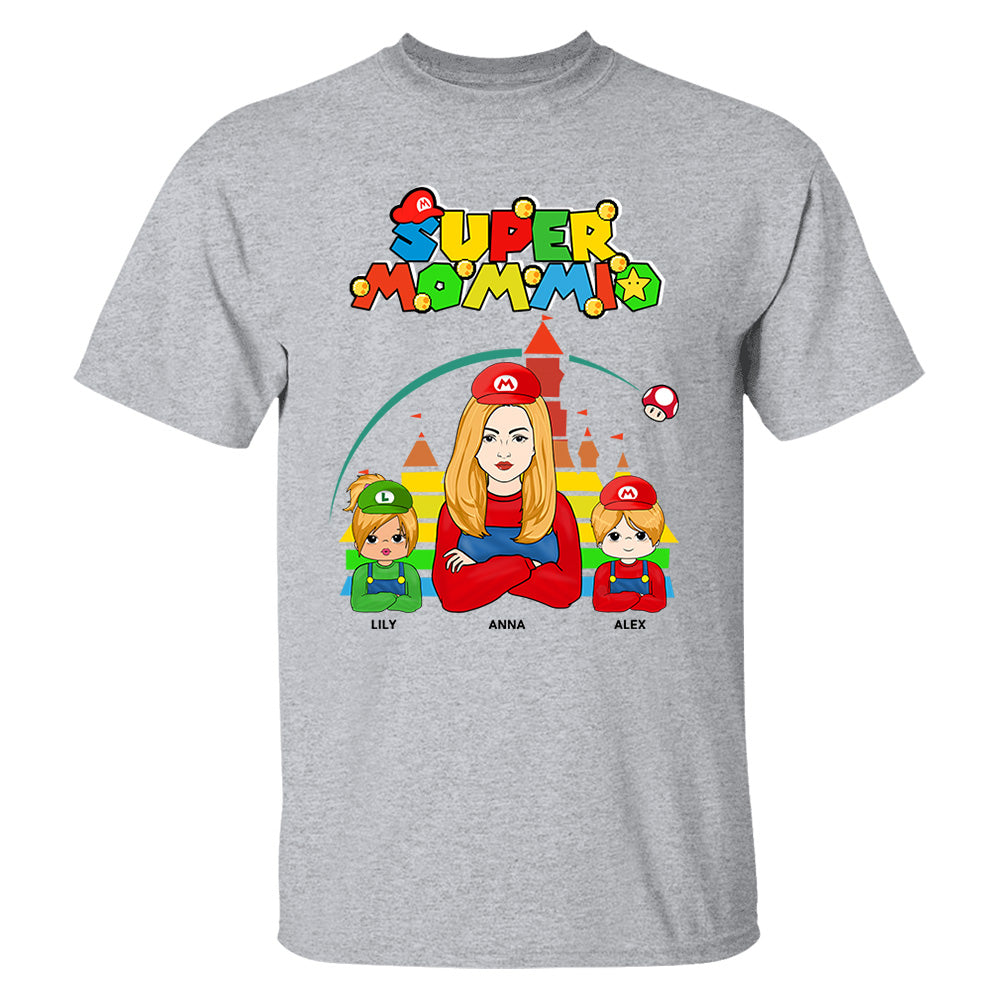 Super Mommio - Personalized Gamer Shirt Nh00