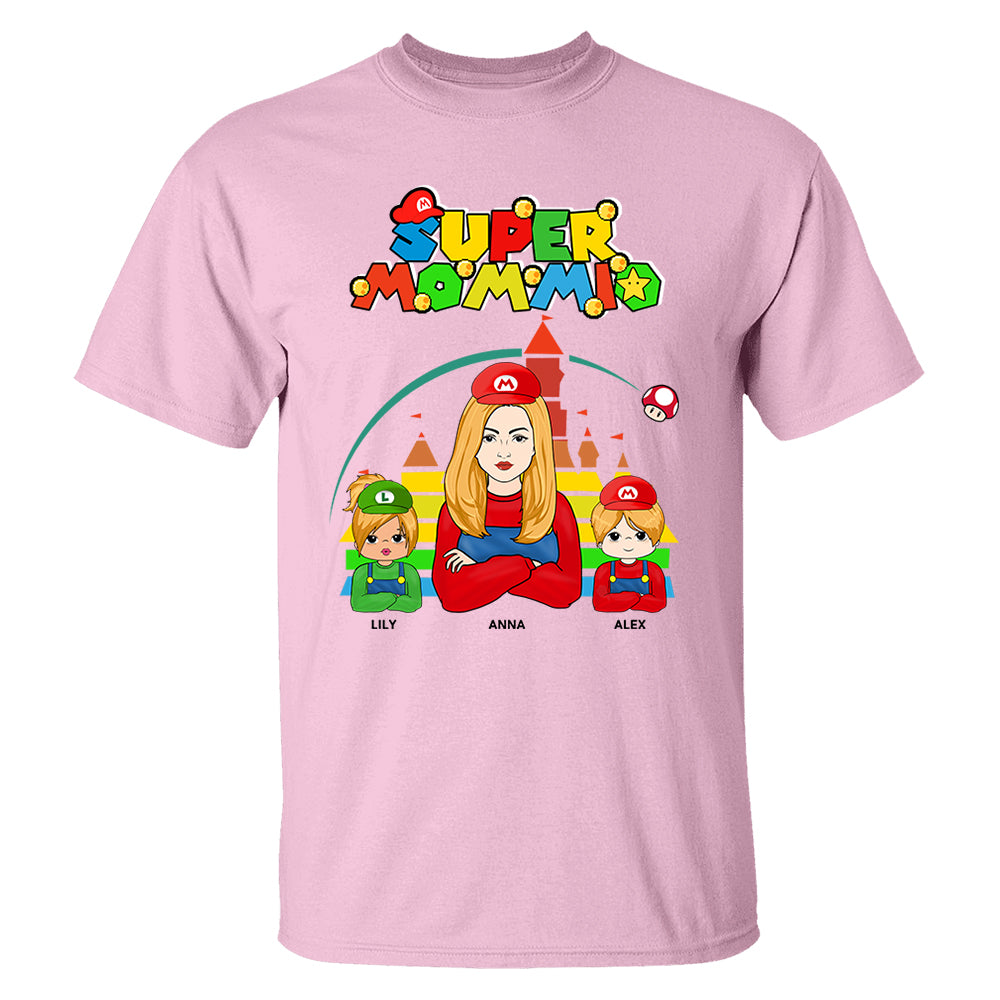 Super Mommio - Personalized Gamer Shirt Nh00
