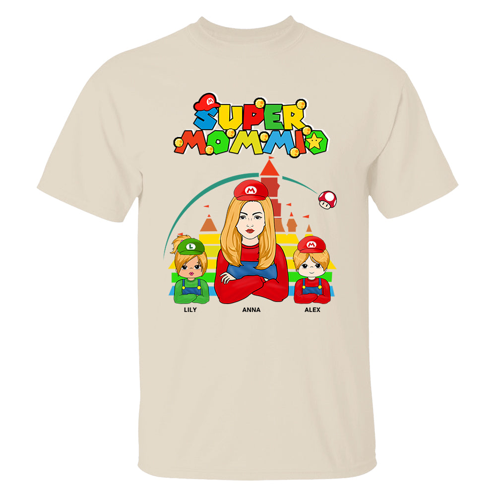 Super Mommio - Personalized Gamer Shirt Nh00