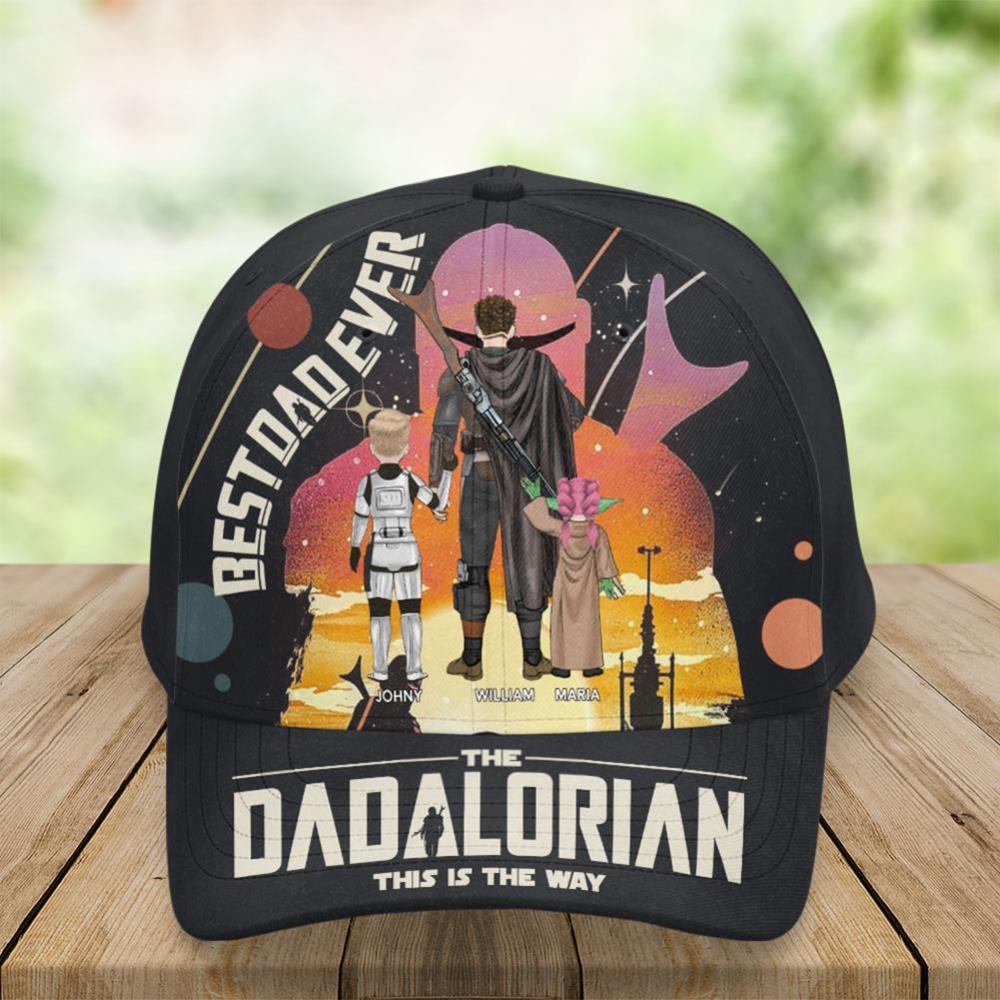 Best Dad Ever - The Dadalorian Personalized Gifts For Dad Classic Cap