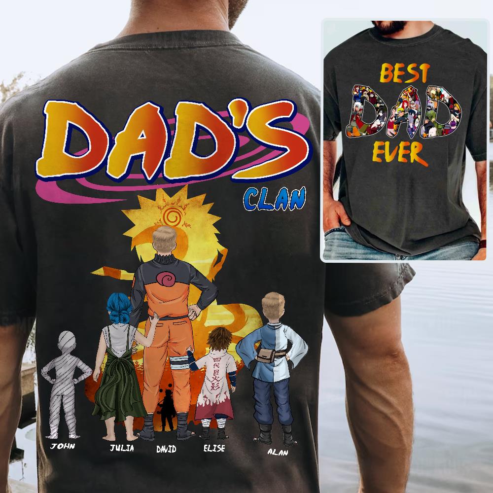 Personalized Best Dad Ever Shirt - Custom Shirt Gift For Dad