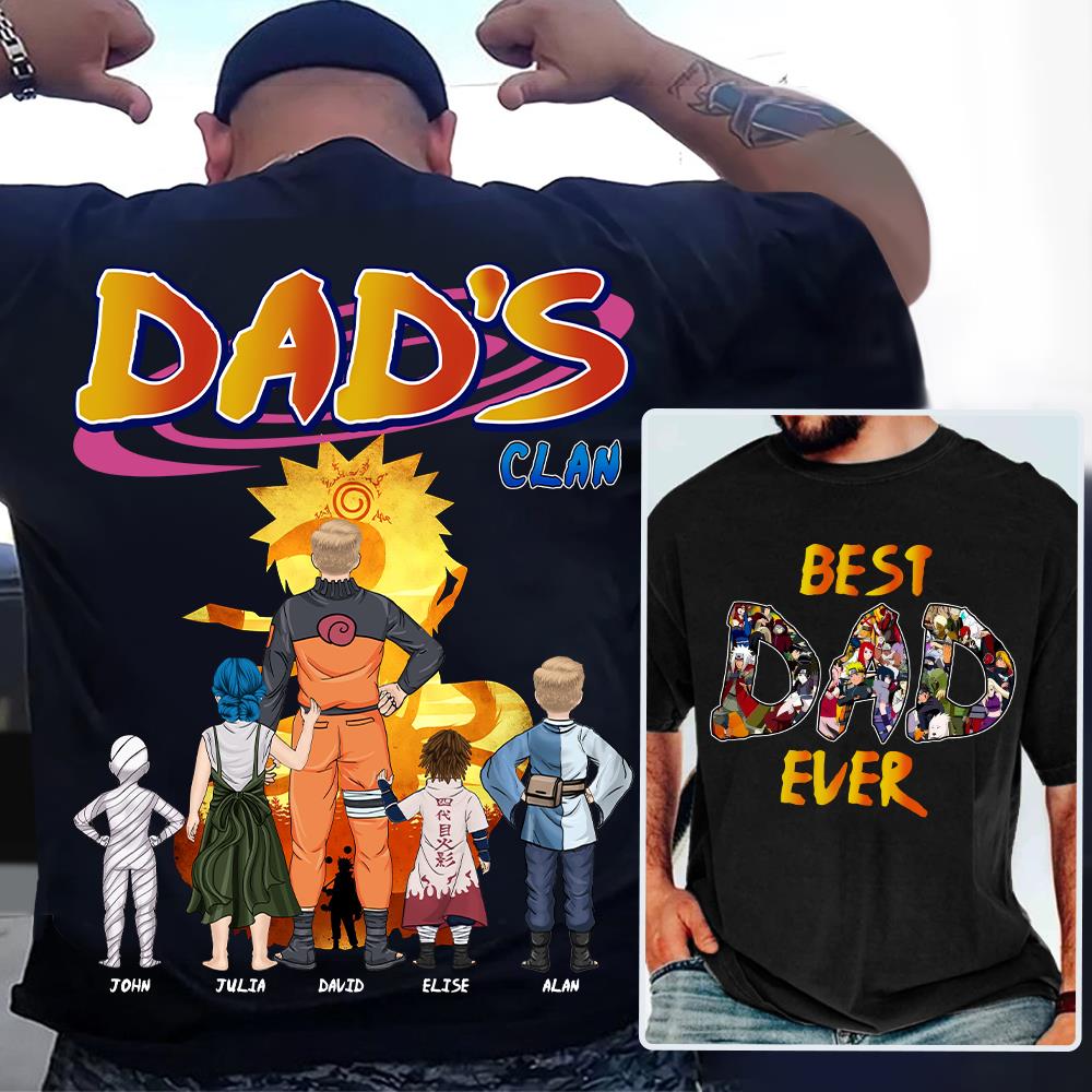 Personalized Best Dad Ever Shirt - Custom Shirt Gift For Dad