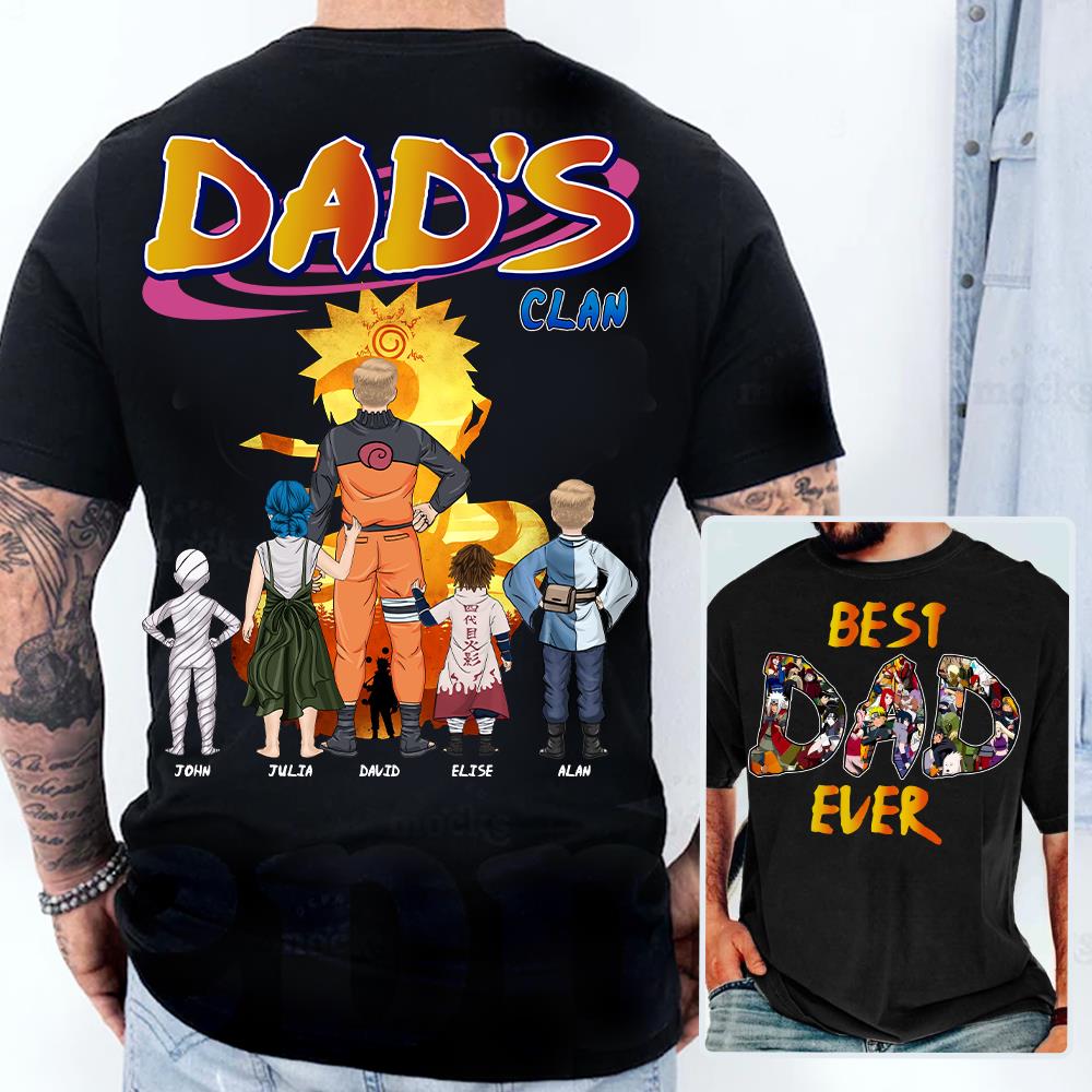 Personalized Best Dad Ever Shirt - Custom Shirt Gift For Dad