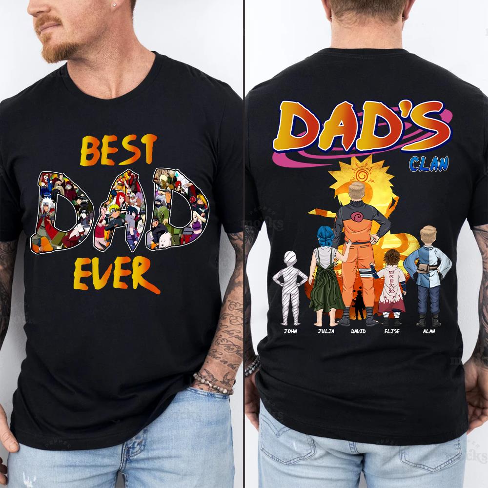 Personalized Best Dad Ever Shirt - Custom Shirt Gift For Dad