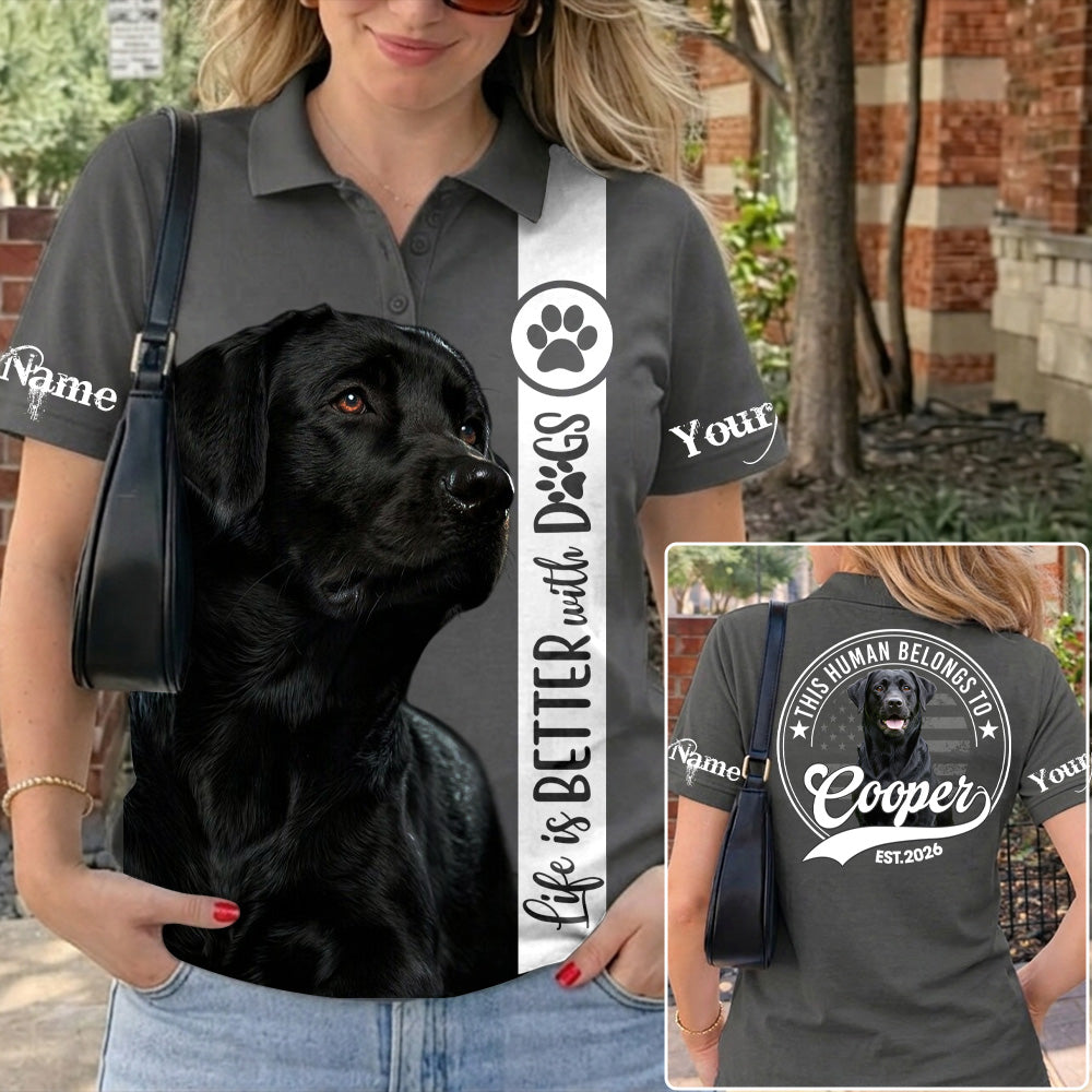 Life Is Better With A Dog, Personalized Shirt, Custom Photo Gift For Dog Lover T1807 T24
