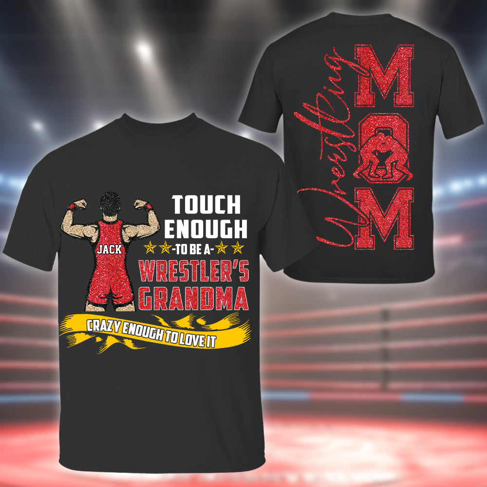 Tough Enough To Be A Wrestler's Mom Personalized Shirt Gift For Sport Wrestling Mom Grandma Tu24 Hv01
