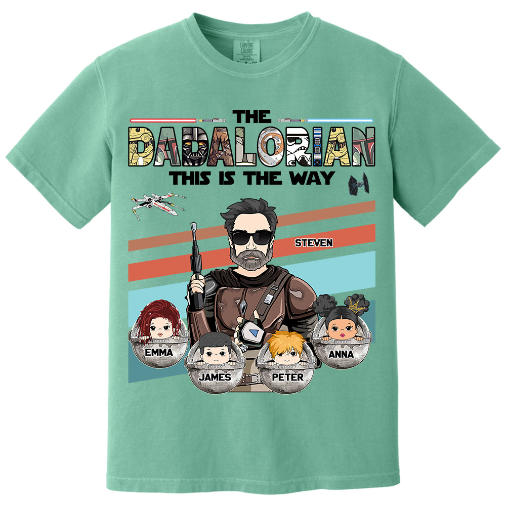 The Dadalorian This Is The Way - Personalized Shirt For Dad Vr2 Do98